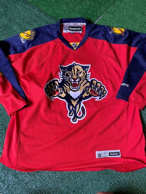 Reebok Vintage Florida Panthers Jersey Xl Red Blue Reebok Grailed