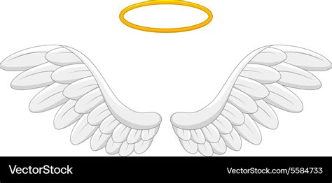 Angel Wings Cartoon Royalty Free Vector Image Vectorstock