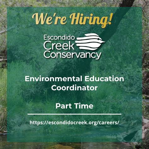 Careers The Escondido Creek Conservancy