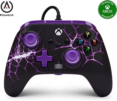 Powera Enhanced Wired Controller For Xbox Series Xs Purple Magma