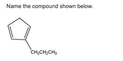 Solved Name The Compound Shown Below