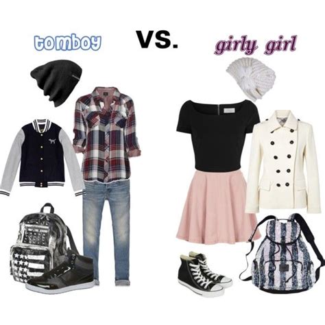 Tomboy Vs Girly Girl Polyvore Girly Girl Outfits Lesbian Outfits