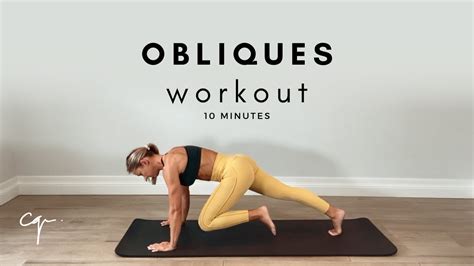 10 minute obliques and core workout at home no equipment youtube