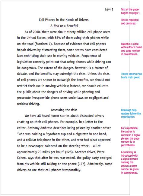 Font styling and size are used to signal prominence. MLA Format Sub-headings | MLAFormat.org