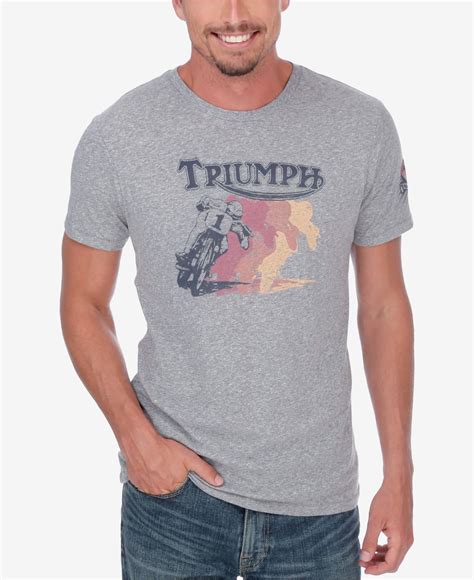 Lucky Brand Mens Retro Triumph T Shirt In Gray For Men Lyst
