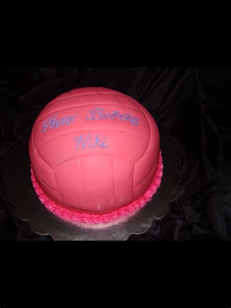 Volleyball Birthday Cake Volleyball Birthday Cakes Sports Themed Cakes Sport Cakes