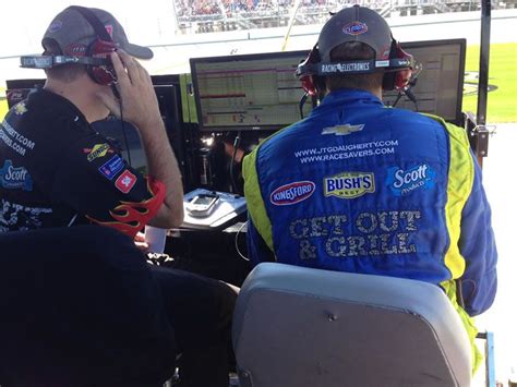 Teamwork Cc Of The Jtg Daugherty Racing Team Talking On The Headset With 47 Car Driver Aj