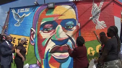 Meet the artists behind some of the most widespread images amid george floyd protests. George Floyd mural unveiled 2 days before his birthday