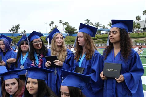 Graduates Ride Scooters Into Dana Hills High School Commencement Cusd