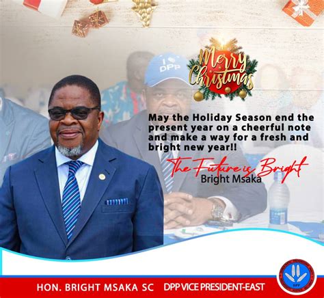 Dpp Presidential Aspirant Bright Msaka Wishes Malawians Brighter Year