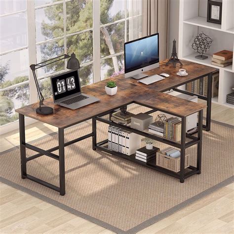 This Double Computer Desk Creates The Perfect Solution For Office