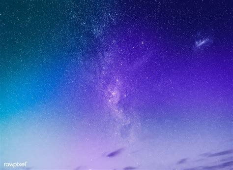 Download Premium Image Of Purple Starry Night Sky