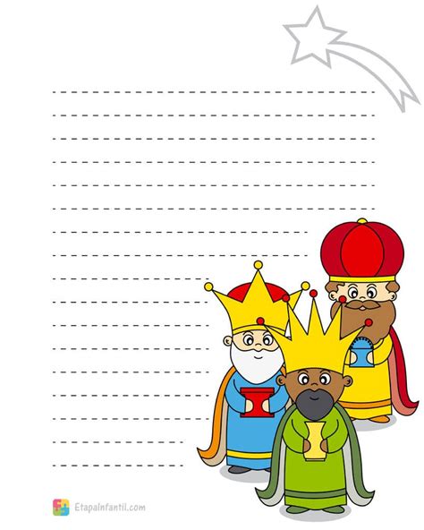 Carta De Los Reyes Magos Modelos Gratis Para Imprimir Y Rellenar Etapa Infantil