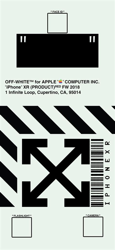 An Off White Inspired Wallpaper Optimized For The Iphone