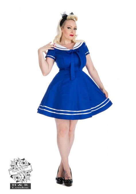 Pin Up Sailor Swing Mini Dress