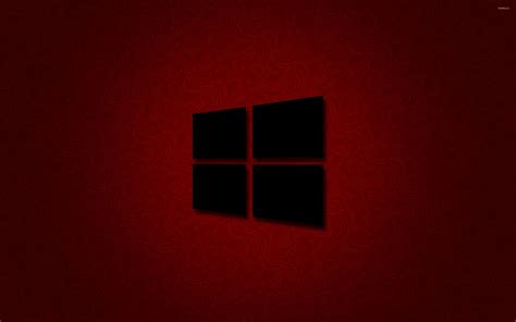 Black Windows 10 Logo Wallpaper