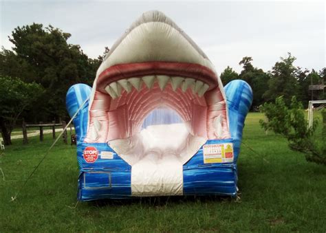 Austin And San Antonio Tx Shark Inflatable Slide Sky High Party Rentals