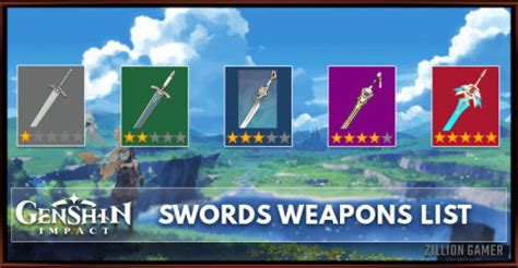 This weapon plays a big role in combat and each has its own royal bow is a bow type weapon in genshin impact. Swords List | Genshin Impact - zilliongamer