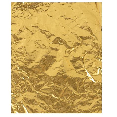 Foil Candy Wrappers 100 Pack Gold Aluminum Foil Wrapping Paper 6 X 7