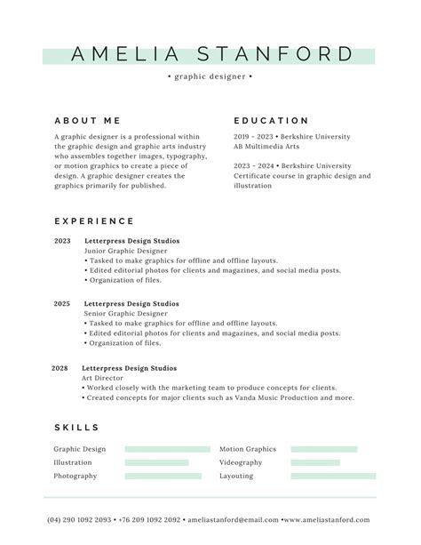 Paper Party Supplies Templates Professional Modern Resume Resume Template Simple CV Resume