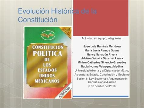 Evolucion Historica De La Constitucion