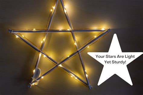 Wooden Star With Fairy Lights 5 Pack Led String Lights On Etsy