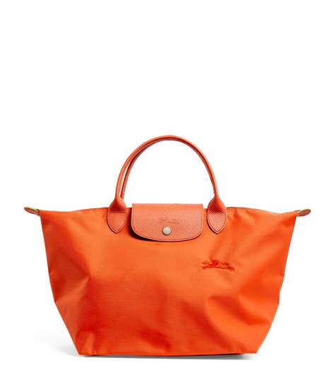 Womens Longchamp orange Medium Le Pliage Top-Handle Tote Bag | Harrods UK