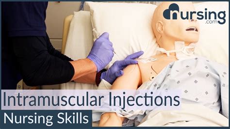 intramuscular injection techniques nursing skills youtube