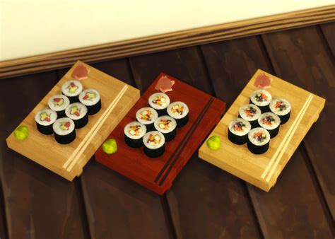 Sims 4 Custom Food Sushi
