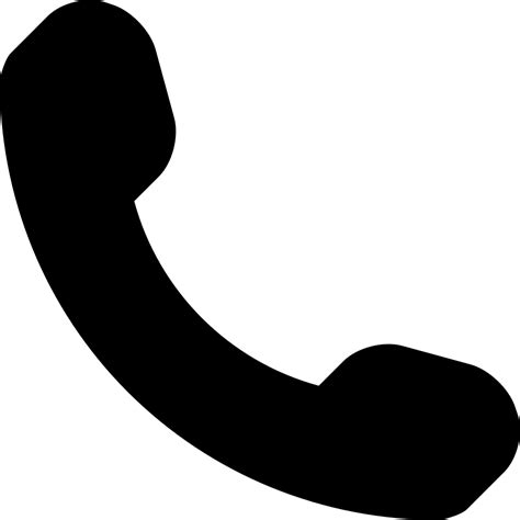 Phone Call Auricular Symbol In Black Svg Png Icon Free Download 18142