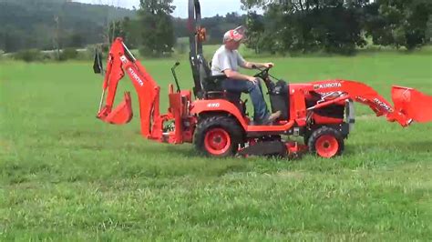 2015 Kubota Bx25 Bx25d Sub Compact Tractor Loader Backhoe Belly Mower