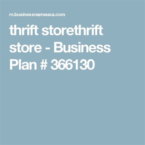 Are you looking for a cheap and easy business to start? thrift storethrift store - Business Plan # 366130 ...