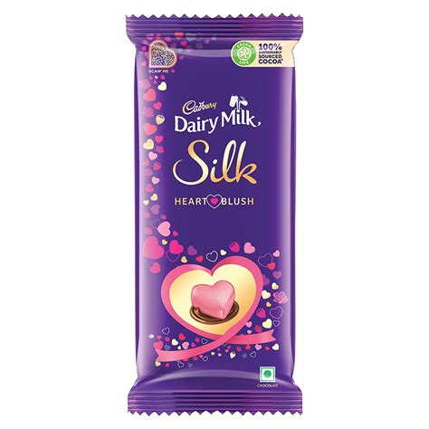 Cadbury Dairy Milk Silk Valentine Heart Blush Chocolate Bar 150 G