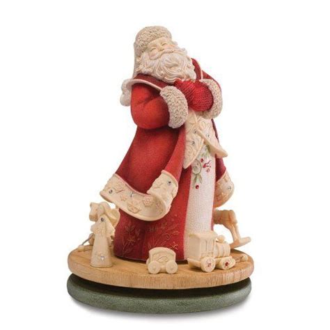 Enesco Heart Of Christmas Santa Spinner With Toys Figurine 5 12 Inch