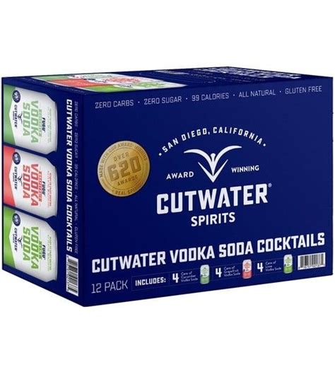 Cutwater Vodka Soda Variety Pack Minibar Delivery