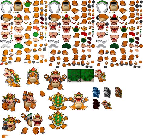 3ds Paper Mario Sticker Star Bowser The Spriters Resource