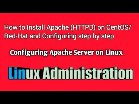 How To Install Apache Httpd On Centos Red Hat And Configuring Step