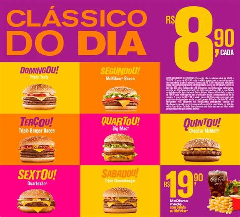 Cl Ssico Do Dia Todo Dia Uma Mcoferta Diferente No Mcdonald S Geek Publicit Rio Big Mac