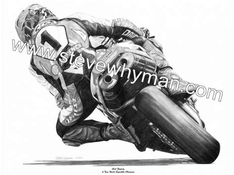 Carl Fogarty 2001 Steve Whyman Motorcycle Art