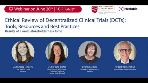 Ethical Review Of Decentralized Clinical Trials Dcts Tools Resources And Best Practices