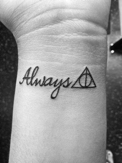 Harry Potter Always Deathly Hallows Tattoo Wrist Design Avec Images
