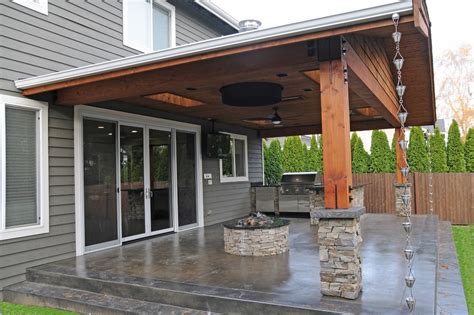 29 gorgeous paver patio ideas: seattle cover patio ideas craftsman with covered round ...