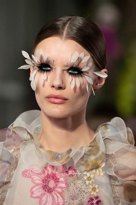 Valentino Spring Couture Fashion Show In Catwalk Makeup