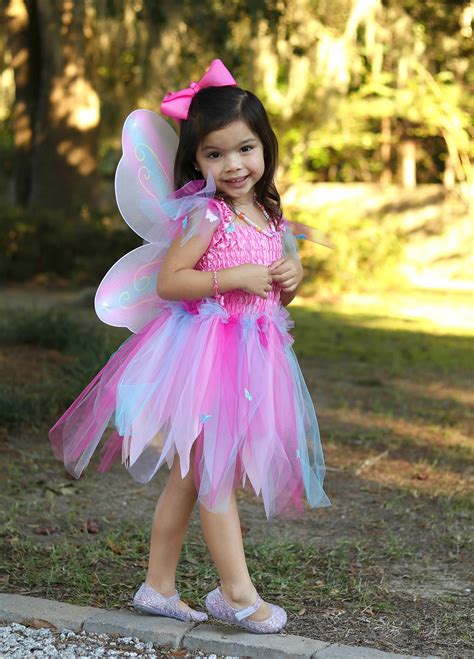 Butterfly Dress And Wings With Wand Pinkmulti Size 5 6 Village Toy