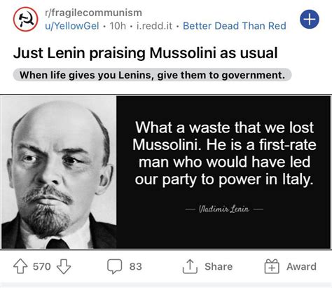 Mussolini Fascism Quote