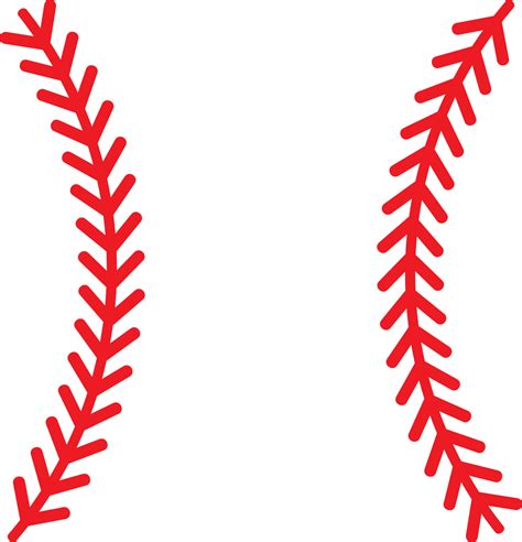 Baseball Laces Stitches Vector Illustration 12867368 Vector Art At