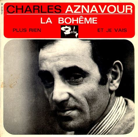 Album La Boheme De Charles Aznavour Sur Cdandlp