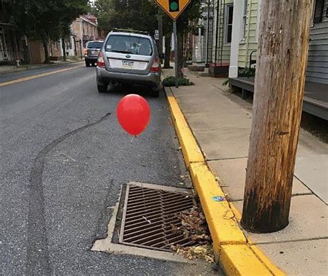 Police ‘terrified By Red ‘it Balloons Tied To Sewer Grates Kingman