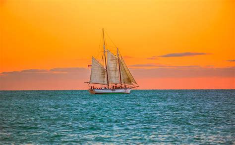 Vehicles Sailboat Florida Ocean Sunset Hd Wallpaper Peakpx