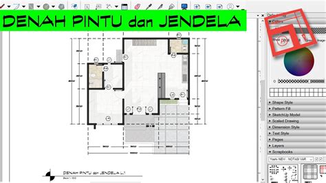 Denah Pintu Dan Jendela Youtube